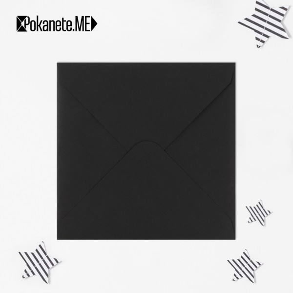Плик за писмо квадратен - черен 97