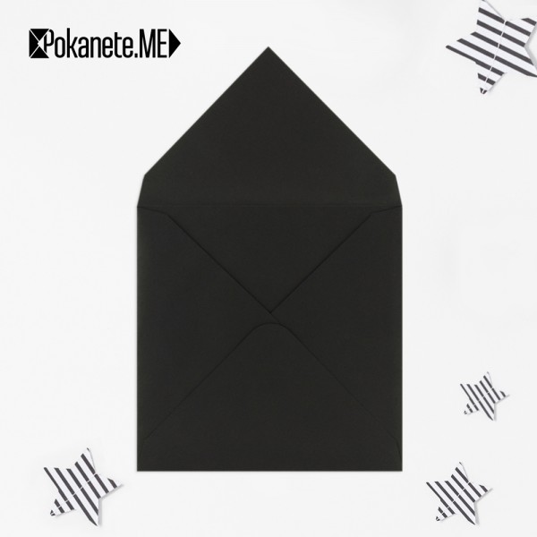 Плик за писмо квадратен - черен 97